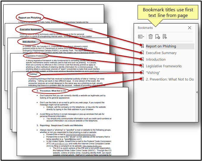 Bookmarking Every Nth Page In A PDF Document Using The AutoBookmark